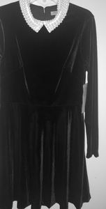 Betsy Johnson Black Velvet Dress